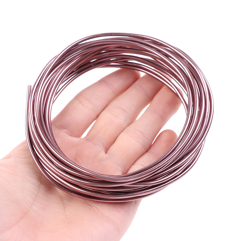 Bonsai Wire Aluminum - 1 個の新しい良質の盆栽ワイヤー陽極酸化アルミニウム盆栽トレーニングワイヤー合計 16.5 フィート (ブラウン)