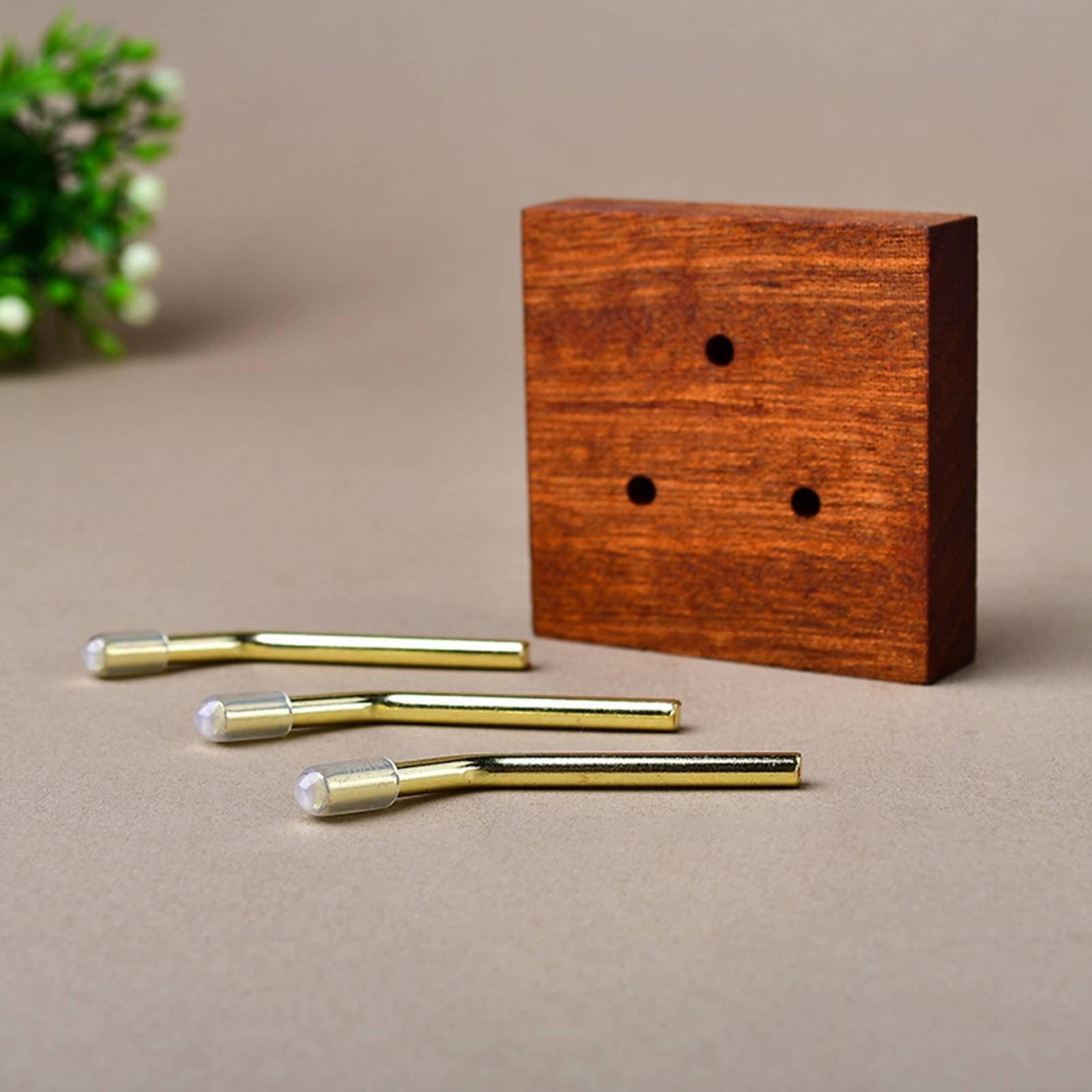 Display Stand Wood - 無垢材クリスタルベーススタンド三脚ディスプレイラック木製台座ホルダー、鉱物展示用、家の装飾用