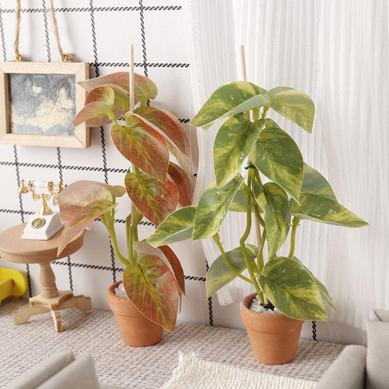 Bonsai Garden Plants - 1/12 ドールハウスシミュレーション緑植物盆栽モデルドールハウスシーン装飾マイクロ風景庭園盆栽飾り