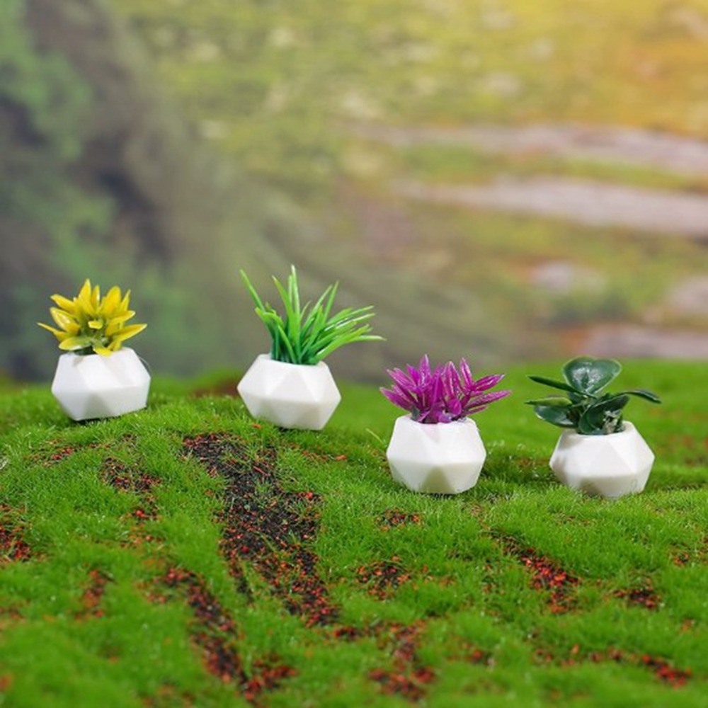Bonsai Garden Mini - 1:12 ドールハウスミニチュア鉢植えマルチスタイルミニ緑の葉植木鉢盆栽庭ホームモデルドールハウスアクセサリー