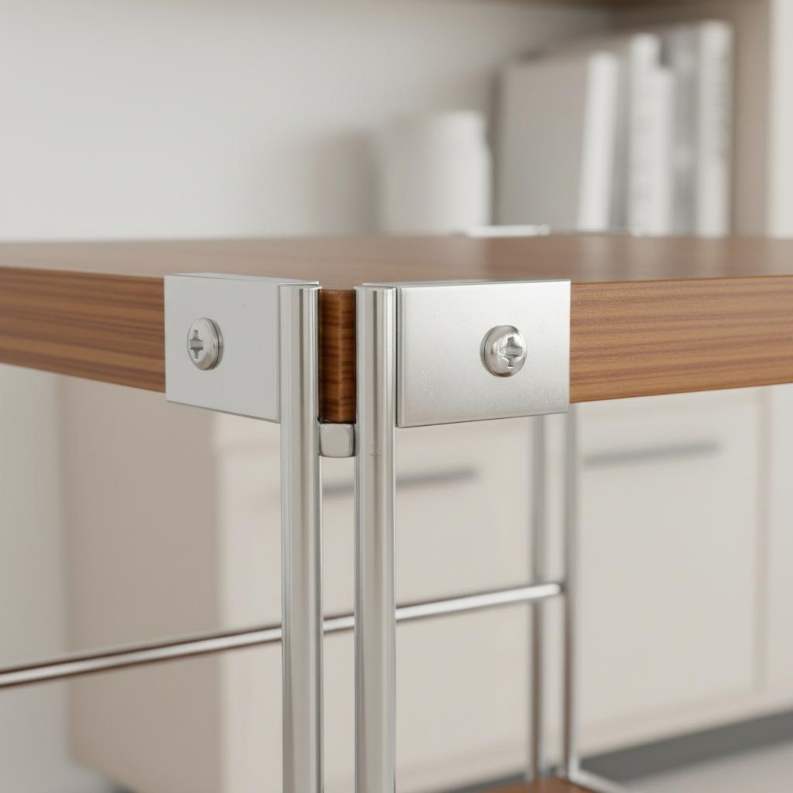 狭い床置き棚 X型ブレース付き自立型金属と木製棚 実用的なデ - Display Stand Wood のレビューと価格