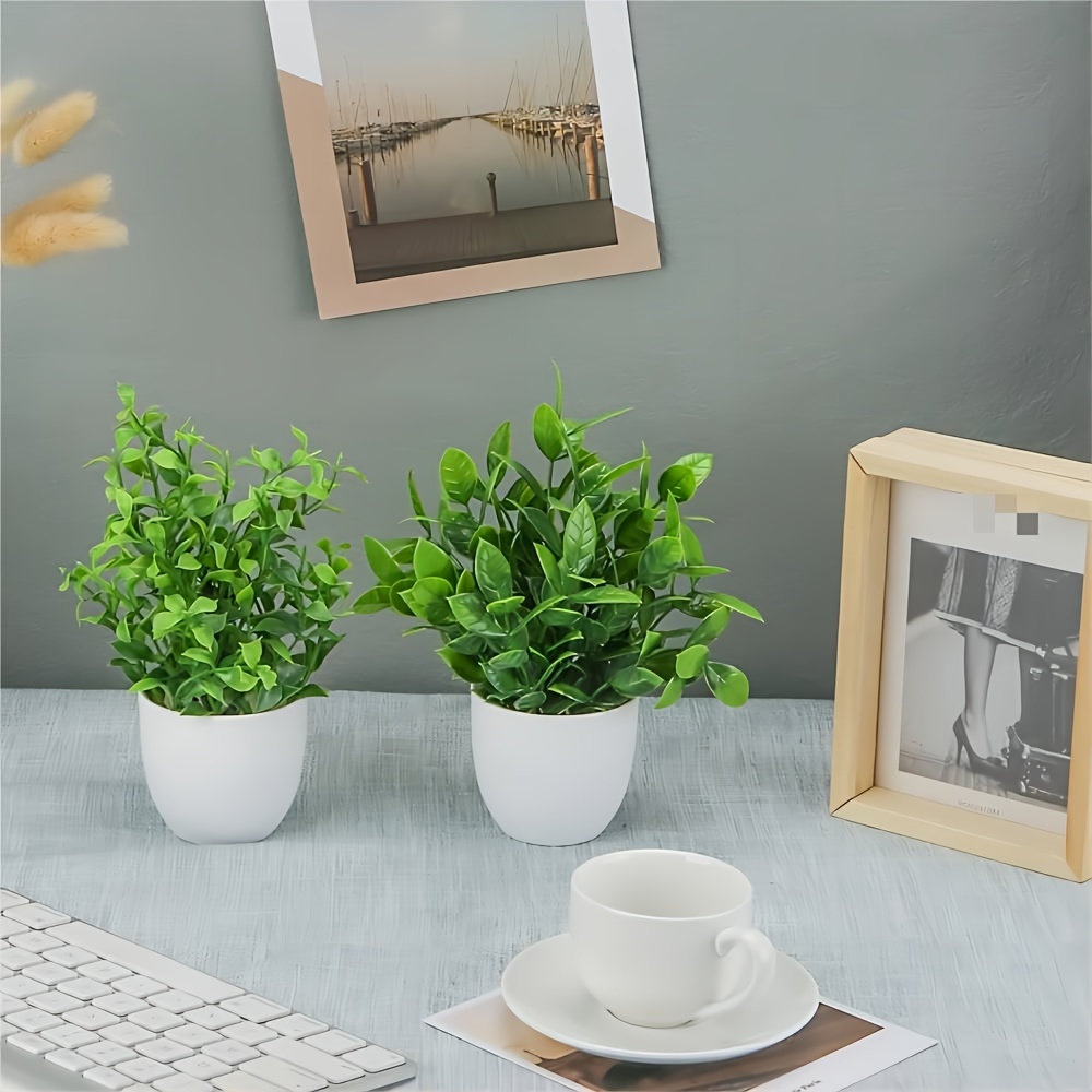 4個入りミニ人工鉢植え、フェイク盆栽、家庭、オフィス、農家、 - Bonsai Garden Mini のレビューと価格