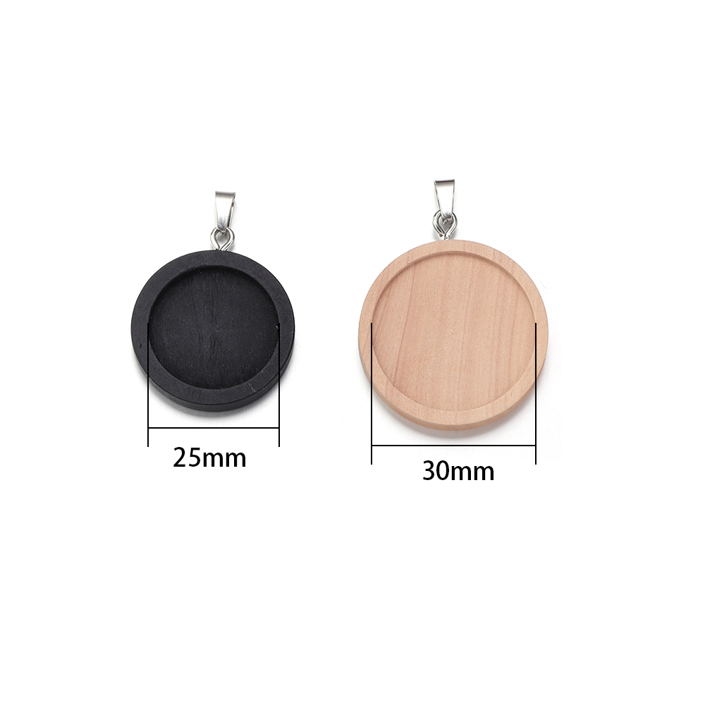 1-5 ピース/ロット 25 30 ミリメートルラウンドウッ - Display Stand Wood のレビューと価格