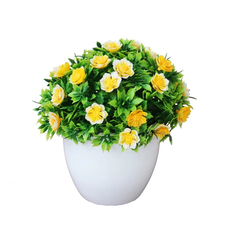 人工盆栽,1ピース,鉢植えの小さな花,偽の植物,家の装飾,ホ - Bonsai Gardenia のレビューと価格