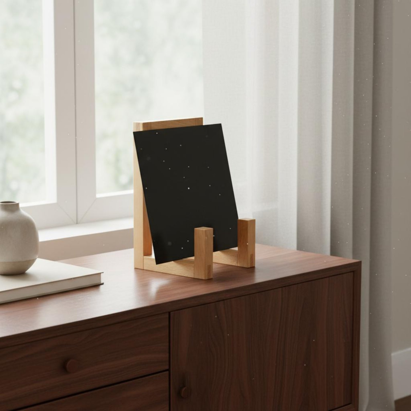 ビニールレコードスタンド 木製ビニールホルダー アルバムオー - Display Stand Wood のレビューと価格