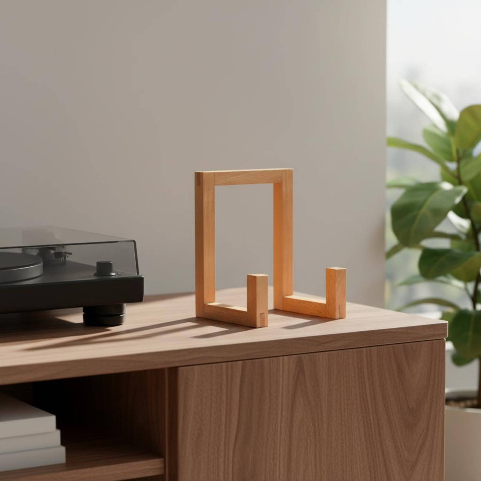 ビニールレコードスタンド 木製ビニールホルダー アルバムオー - Display Stand Wood のレビューと価格