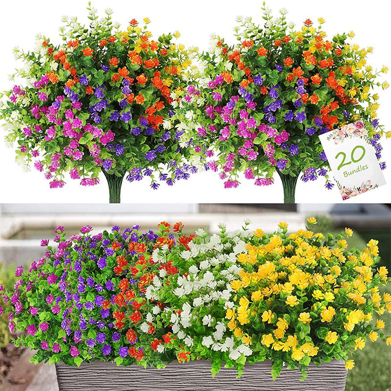 3/6 個人工植物の花ユーカリベビーブレスフェスティバル結婚 - Bonsai Garden Ideas のレビューと価格