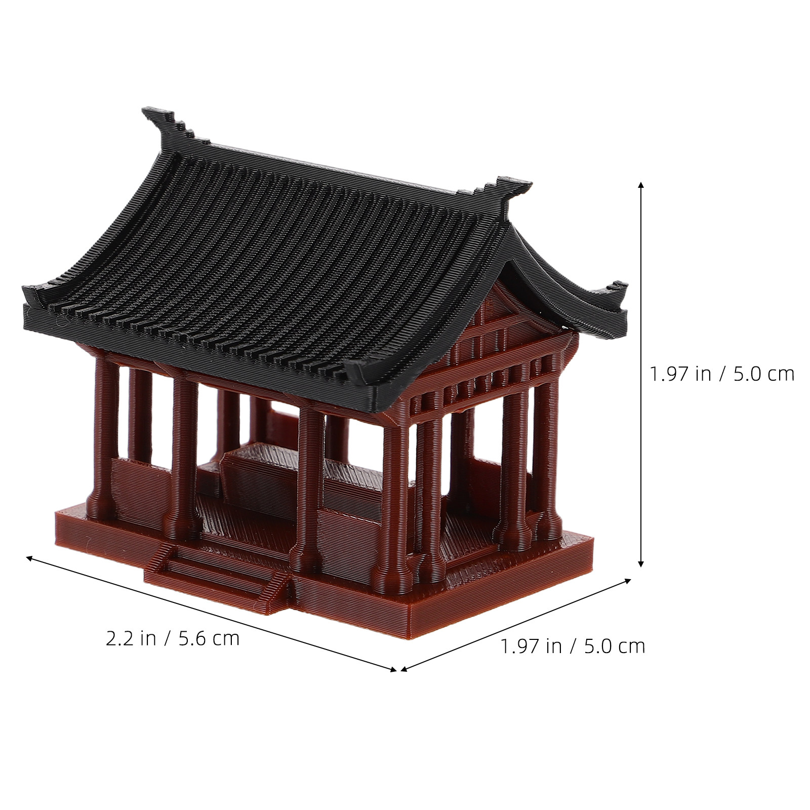 小さなアジア風パビリオン像、禅庭盆栽セットアップ、マイクロ風 - Bonsai Garden Set Up のレビューと価格
