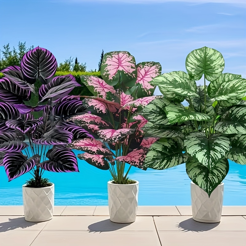 3 個 60 センチメートル大型人工緑の植物セット庭の装飾  - Bonsai Gardenia のレビューと価格