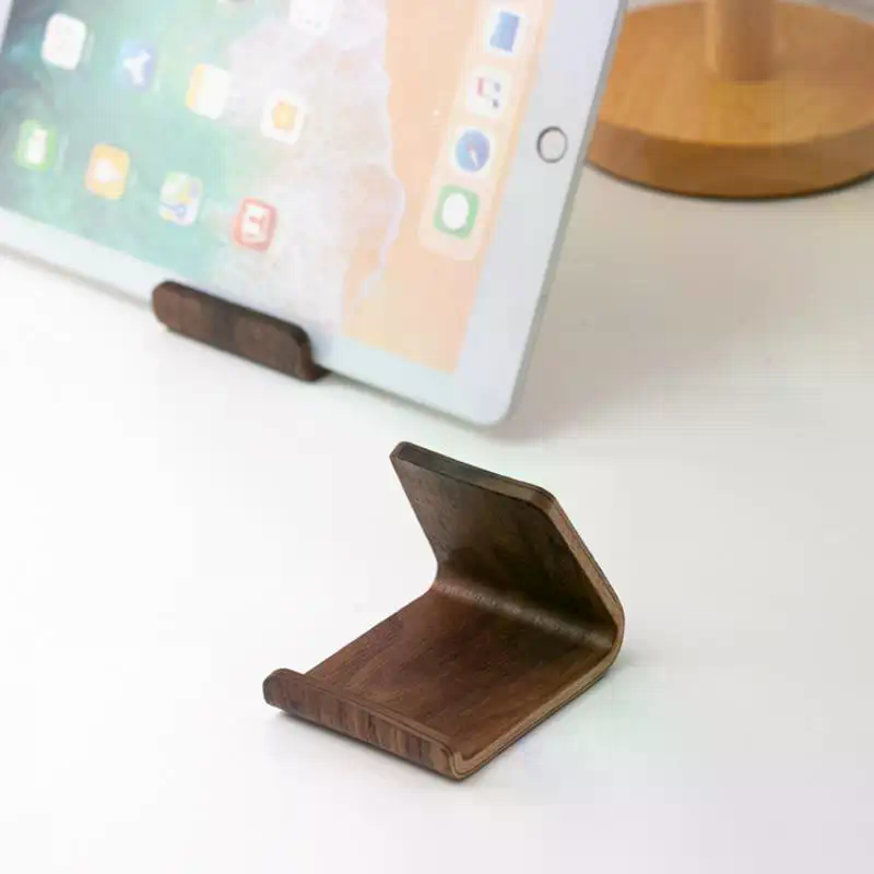 クリエイティブなホームオフィスデスクトップ装飾ウォールナット - Display Stand Wood のレビューと価格