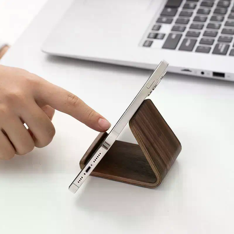 クリエイティブなホームオフィスデスクトップ装飾ウォールナット - Display Stand Wood のレビューと価格