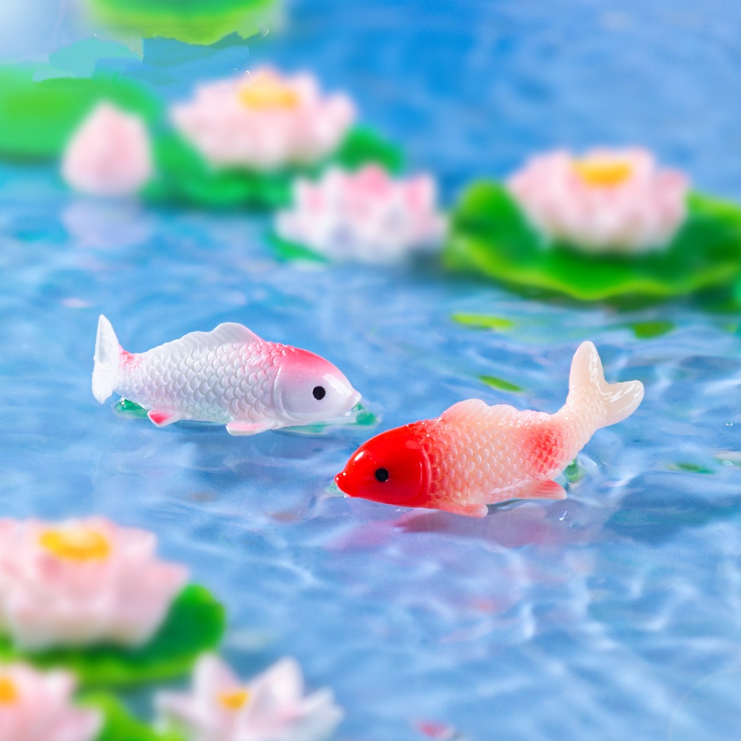 10個入り ミニ鯉魚 レジン金魚 フィギュア 盆栽像 部屋D - Bonsai Gardenia のレビューと価格