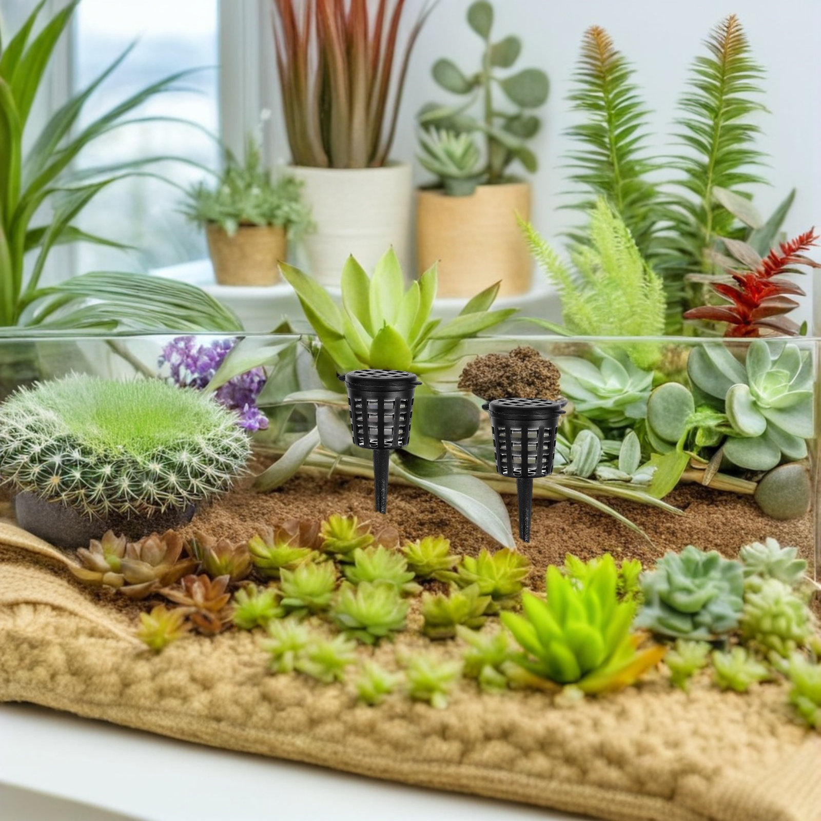 180個入りコンパクトプラスチック製肥料バスケット（蓋付き） - Bonsai Garden Plants のレビューと価格