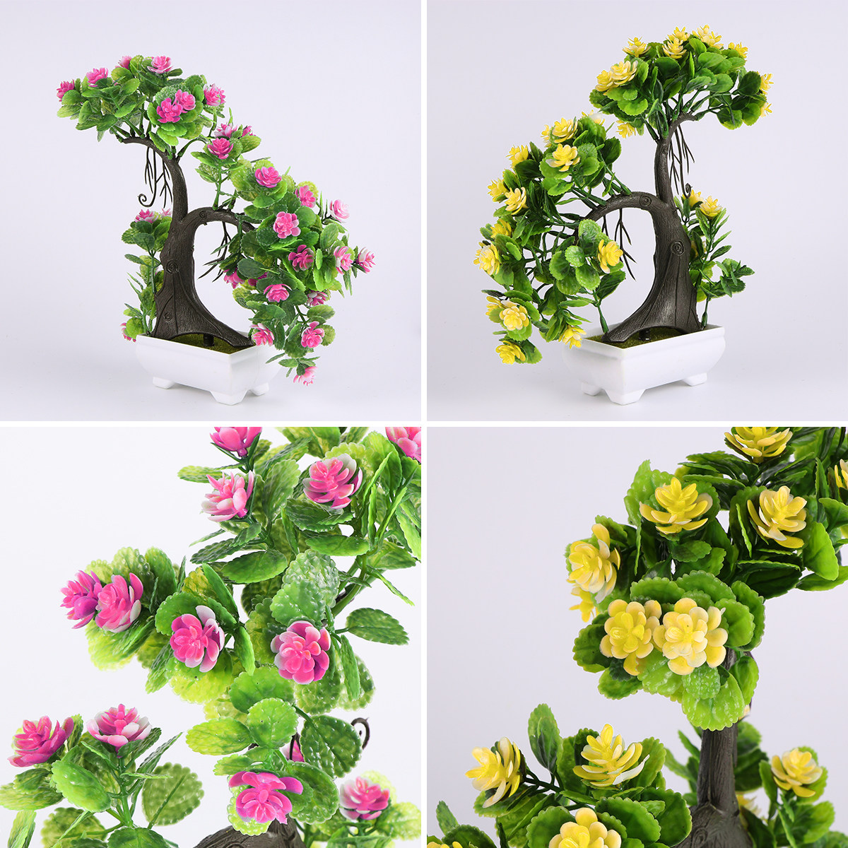 2個入りプラスチック盆栽飾り付け、シミュレーションフラワー植 - Bonsai Garden Resort のレビューと価格