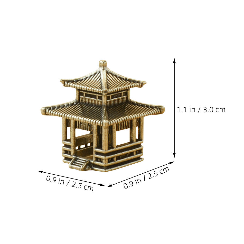 真鍮製パビリオンオーナメント ヴィンテージスタイル ミニチュ - Bonsai Garden Set Up のレビューと価格