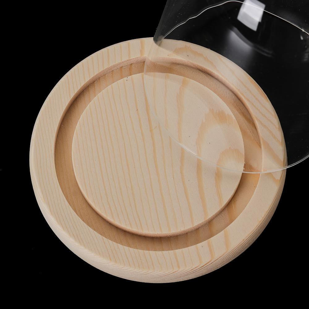 ガラスクローシュジャーディスプレイスタンドカバーテラリウムボ - Display Stand Wood のレビューと価格