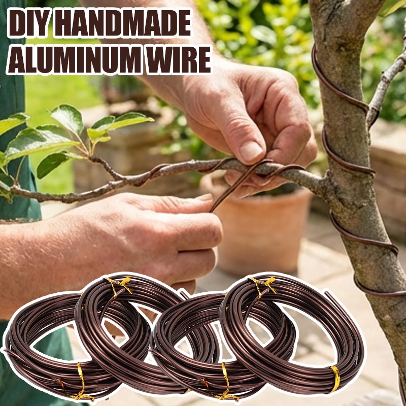 ブラウンアルミ製盆栽用ワイヤー 植物サポート トレーニングワ - Bonsai Wire Aluminum のレビューと価格