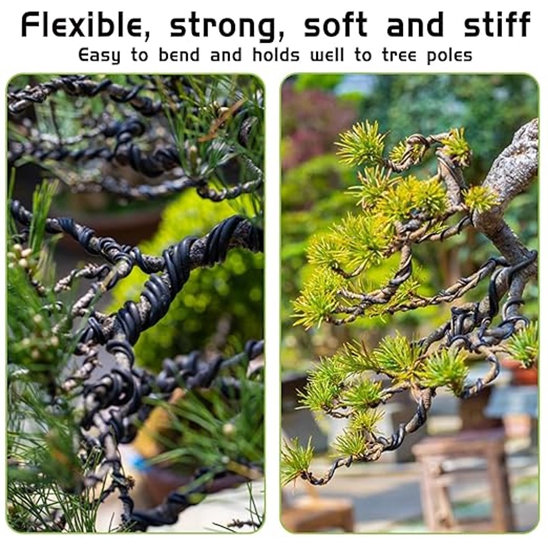 1mm黒色アルミ盆栽ワイヤー、30m柔軟な園芸ワイヤー、植物 - Bonsai Wire Aluminum のレビューと価格