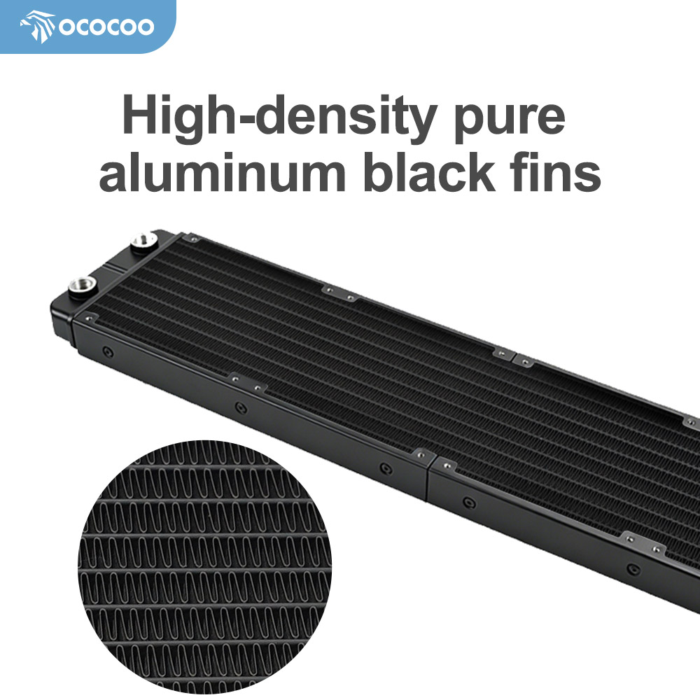 OCOCOO PC 水冷ラジエーター 480mm 歯状アルミ - Bonsai Wire Aluminum のレビューと価格