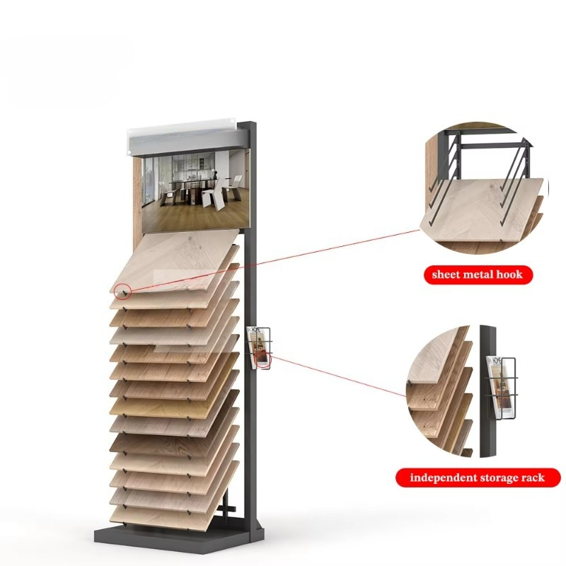 カスタマイズ可能な金属と木の組み合わせディスプレイスタンド、 - Display Stand Wood のレビューと価格