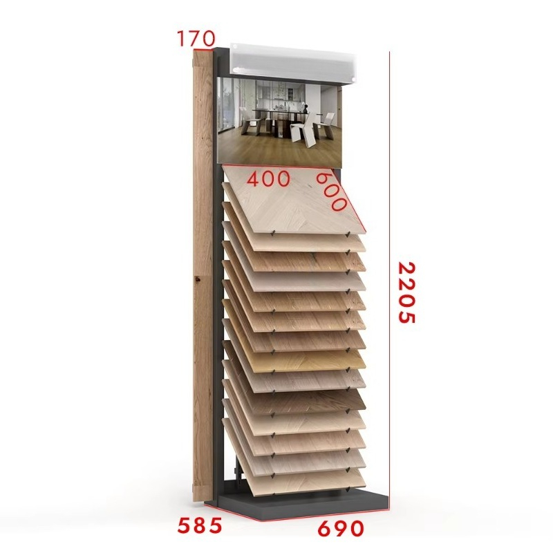 カスタマイズ可能な金属と木の組み合わせディスプレイスタンド、 - Display Stand Wood のレビューと価格