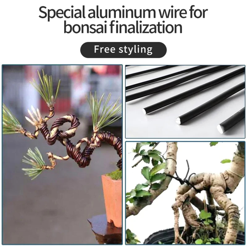 陽極酸化アルミニウム盆栽トレーニングワイヤー、植物サポート、 - Bonsai Wire Aluminum のレビューと価格