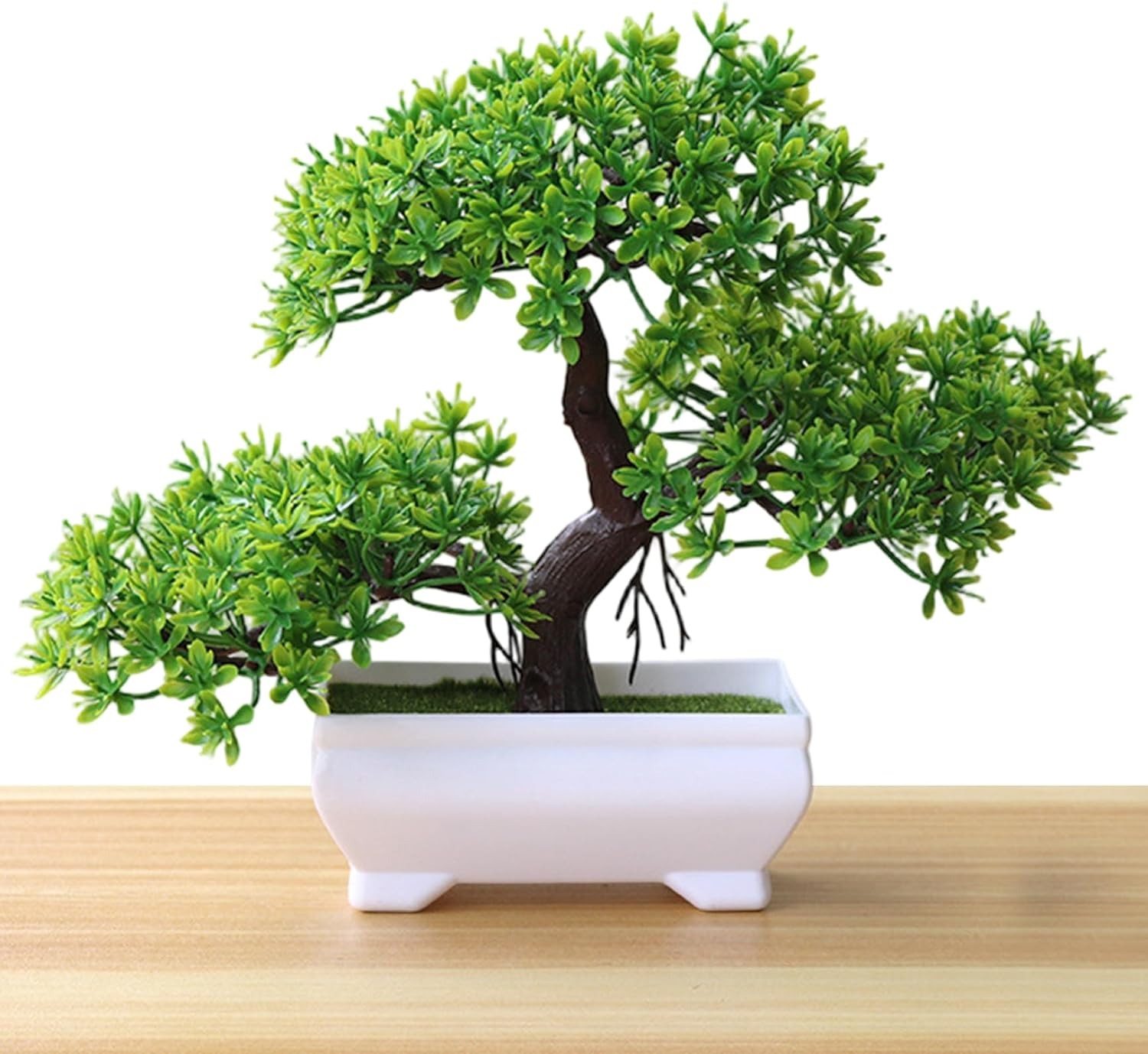 1/2 個人工盆栽シミュレーション鉢植え植物小さな木造花家庭 - Bonsai Gardenia のレビューと価格