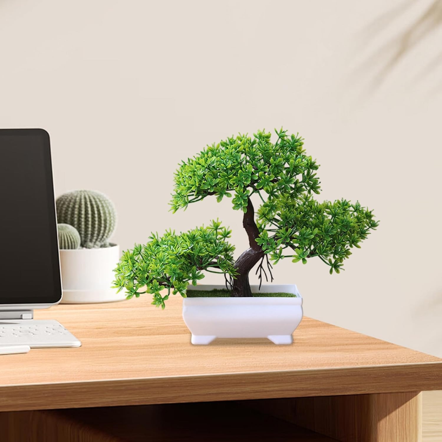 1/2 個人工盆栽シミュレーション鉢植え植物小さな木造花家庭 - Bonsai Gardenia のレビューと価格